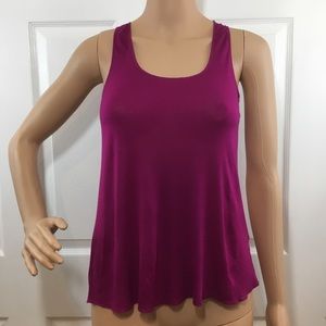 Madewell Racerback Tank Top Plum Wine Small